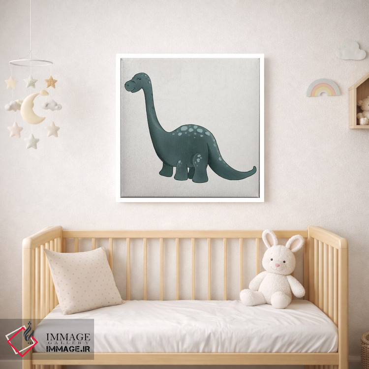 تابلو دکوراتیو برونتوسوروس اثر کیتی برایانت - D1W