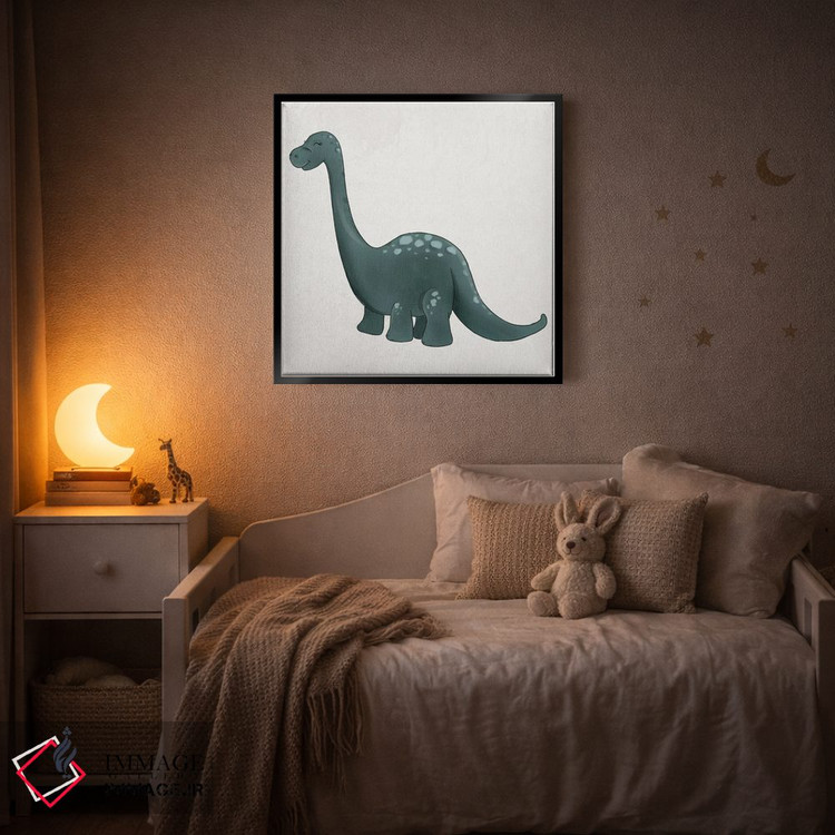 تابلو دکوراتیو برونتوسوروس اثر کیتی برایانت - D5B