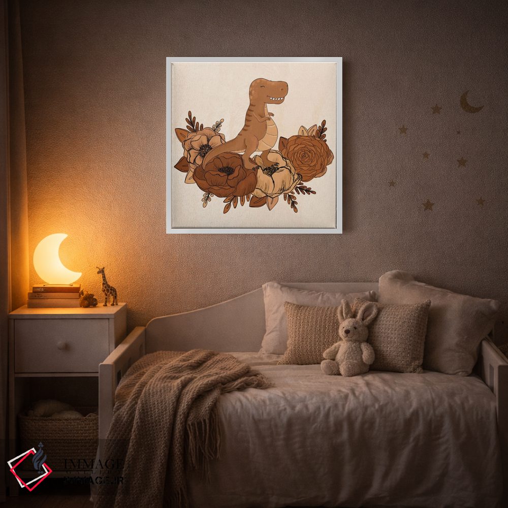 تابلو دکوراتیو گل های تی رکس اثر کیتی برایانت - D2W