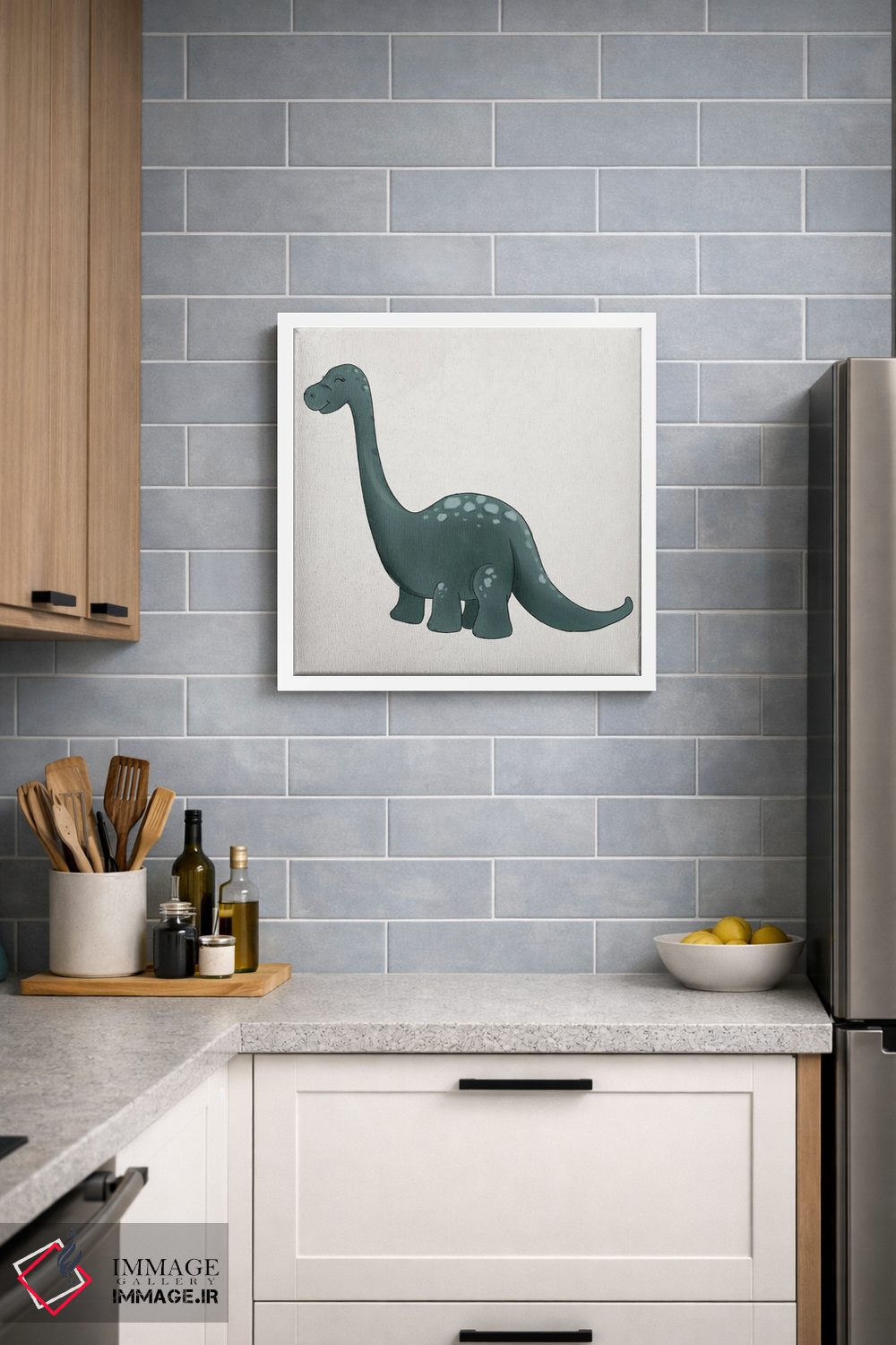 تابلو دکوراتیو برونتوسوروس اثر کیتی برایانت - D4W