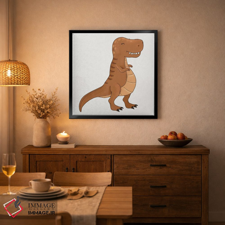 تابلو دکوراتیو تی رکس اثر کیتی برایانت - D6B