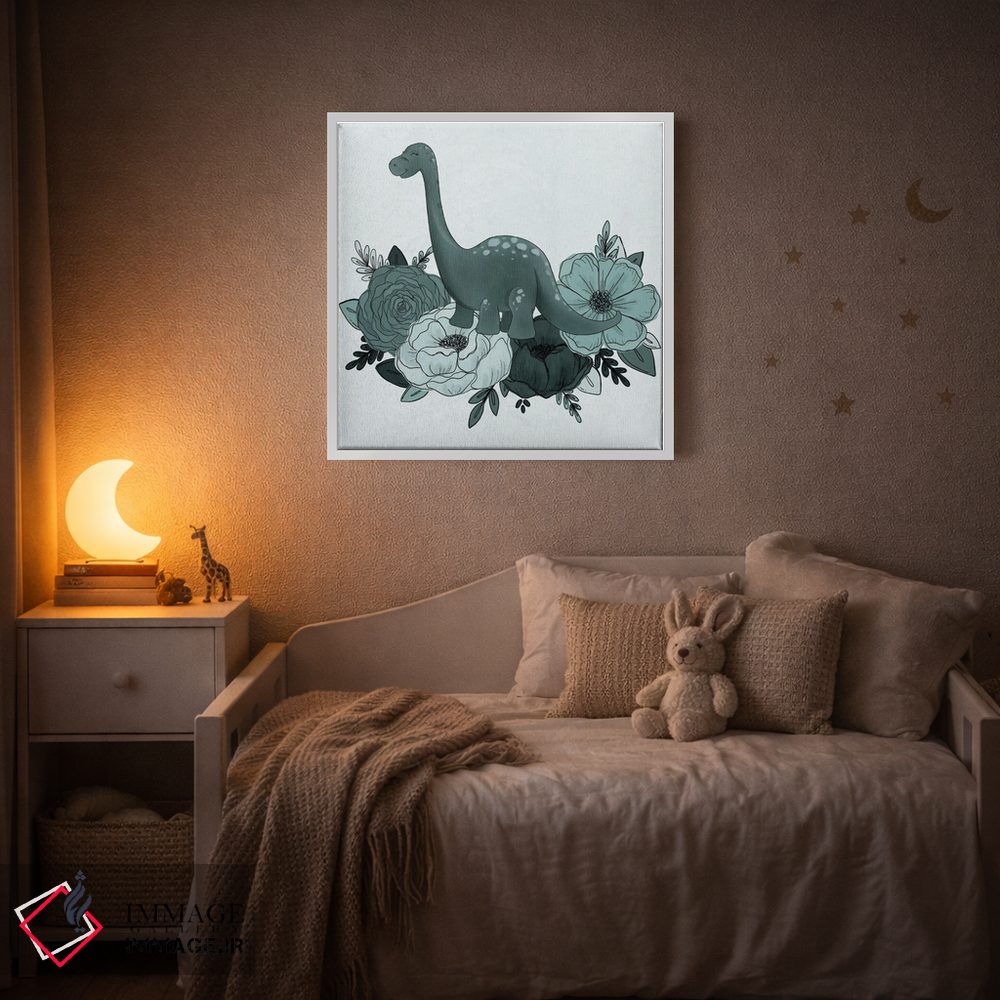 تابلو دکوراتیو گل های برونتوسوروس اثر کیتی برایانت - D2W