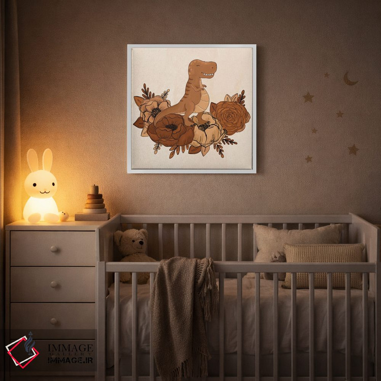 تابلو دکوراتیو گل های تی رکس اثر کیتی برایانت - D3W