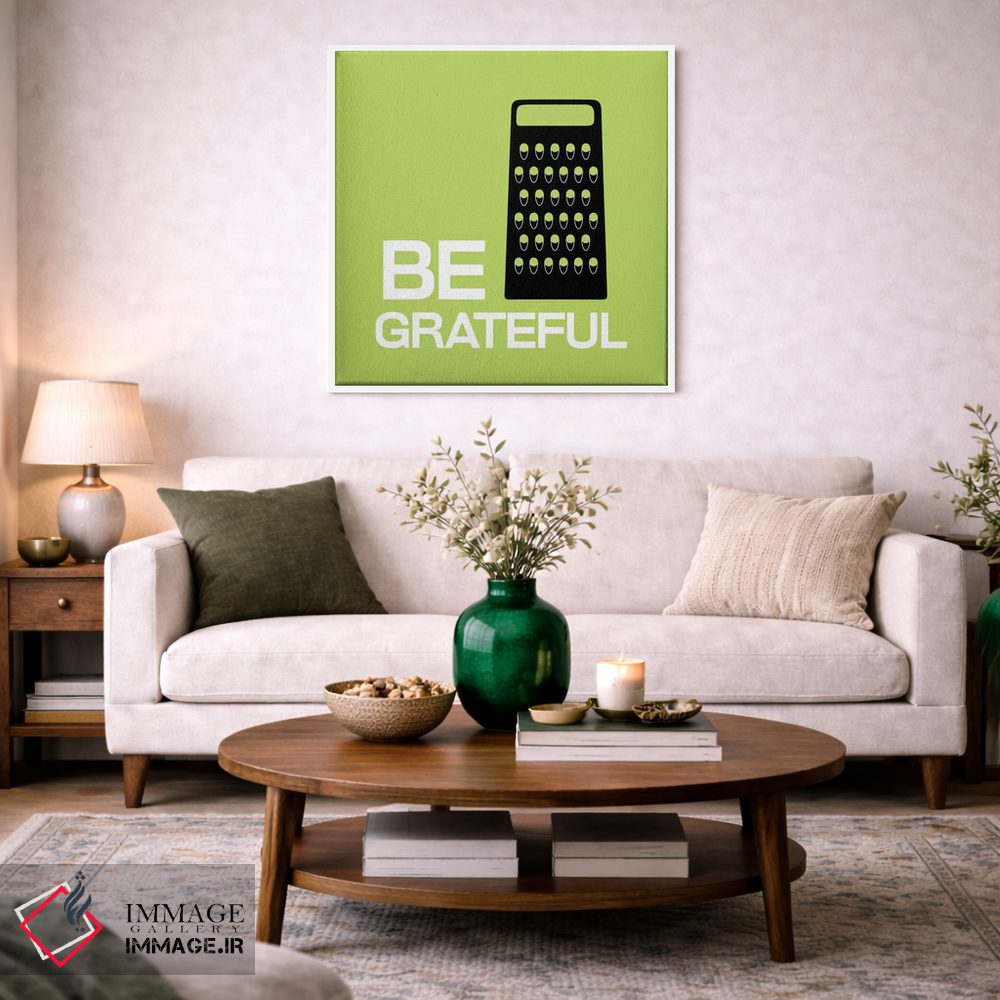 تابلو دکوراتیو سپاسگزار باش اثر فایو بای فایو کالکتیو - D1W