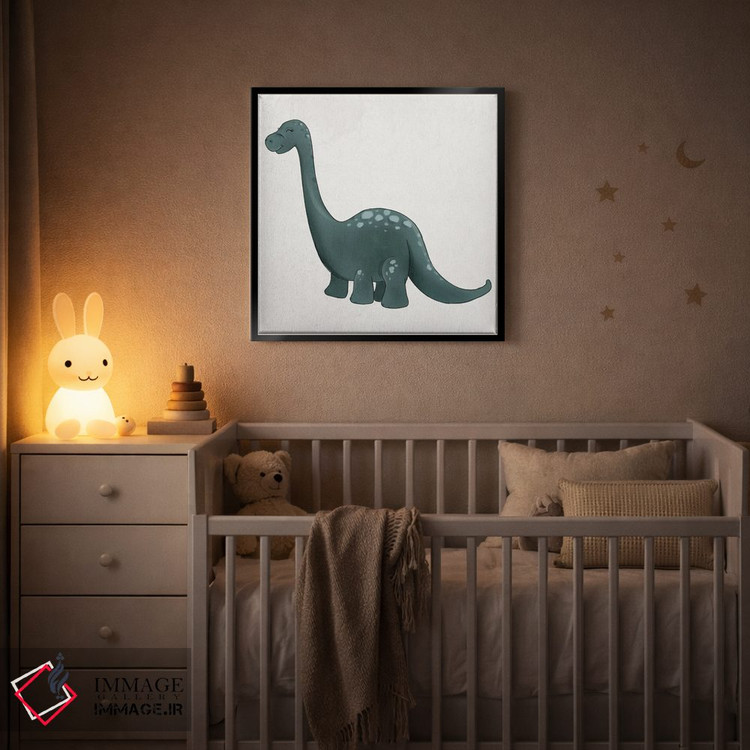 تابلو دکوراتیو برونتوسوروس اثر کیتی برایانت - D6B