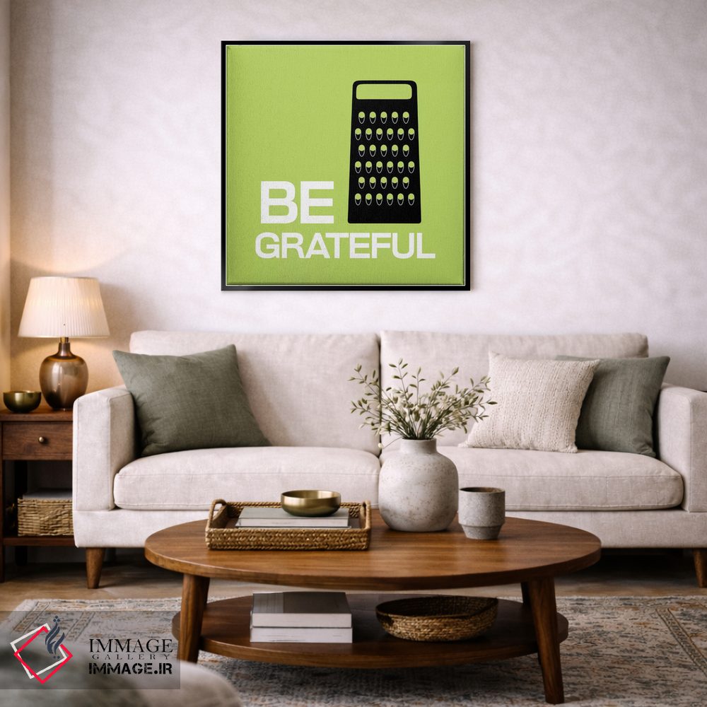 تابلو دکوراتیو سپاسگزار باش اثر فایو بای فایو کالکتیو - D3B