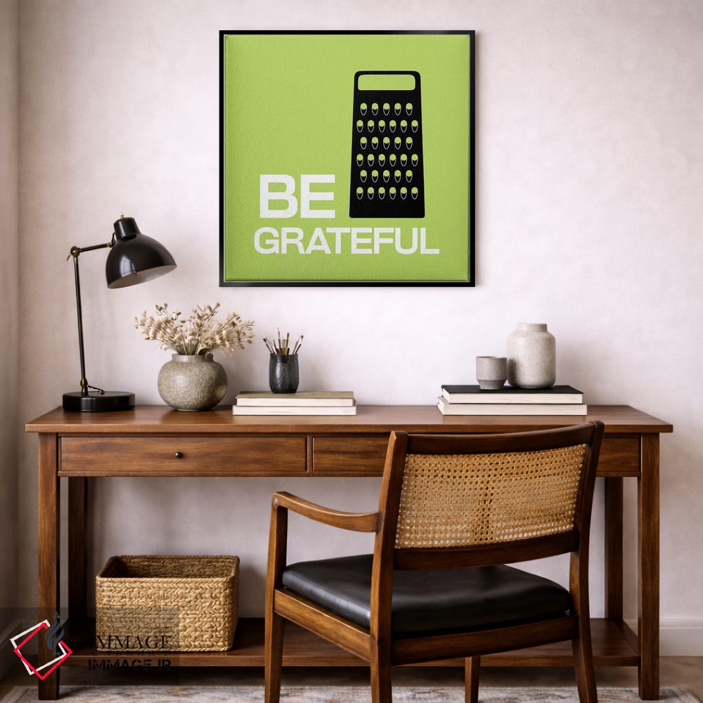 تابلو دکوراتیو سپاسگزار باش اثر فایو بای فایو کالکتیو - D6B