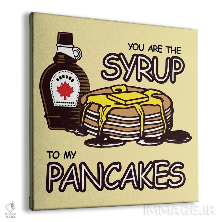 تابلو دکوراتیو تو شربت پنکیک منی اثر فایو بای فایو کالکتیو - نمای پرسپکتیو محصول