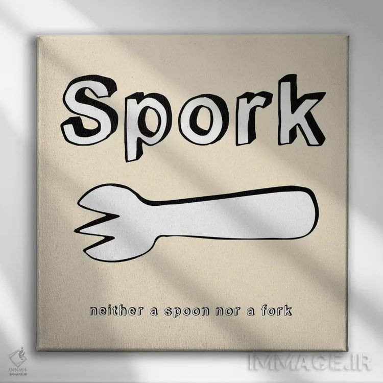 تابلو دکوراتیو اسپورک اثر فایو بای فایو کالکتیو - نمای روبهرو روی دیوار