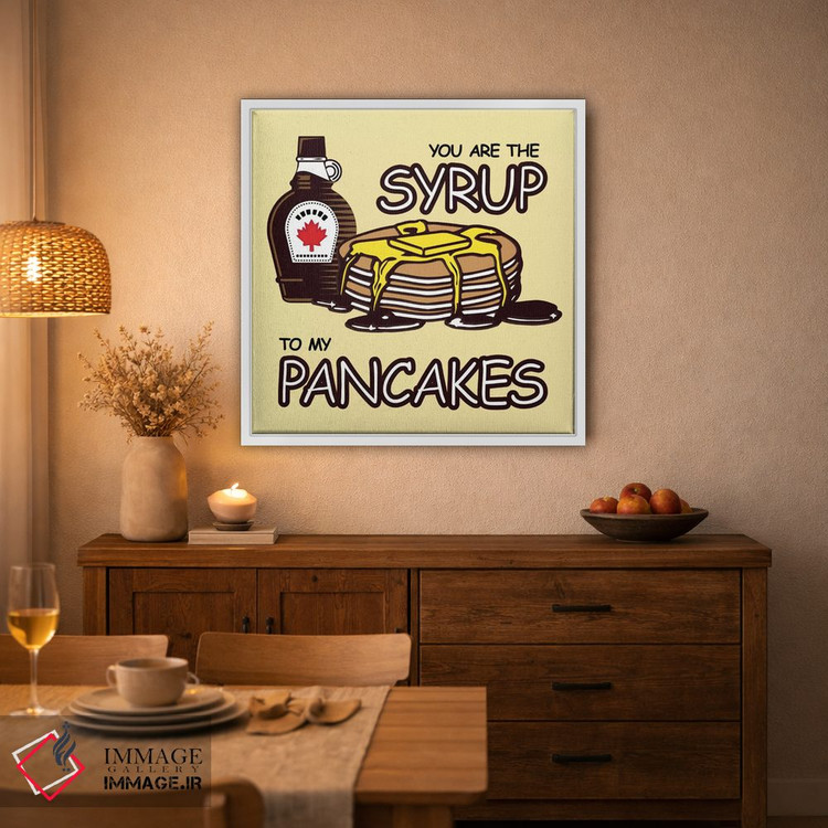 تابلو دکوراتیو تو شربت پنکیک منی اثر فایو بای فایو کالکتیو - D2W