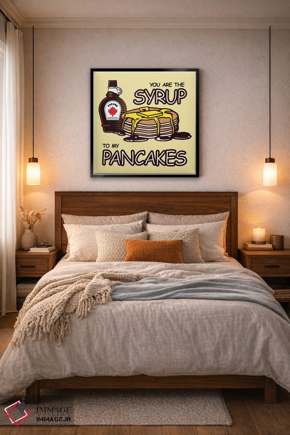 تابلو دکوراتیو تو شربت پنکیک منی اثر فایو بای فایو کالکتیو - D6B