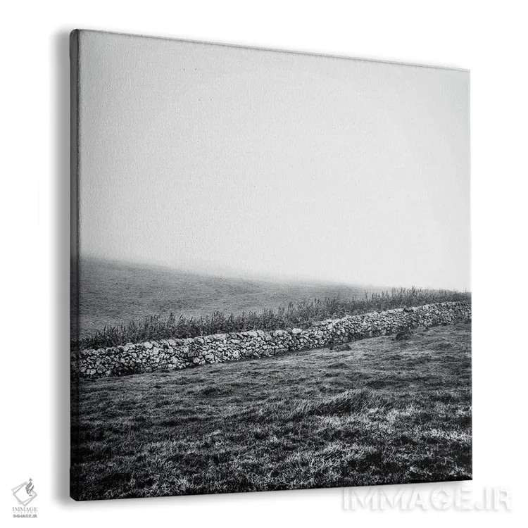 تابلو دکوراتیو خانه ای در مه اثر کریم کارلا - نمای پرسپکتیو محصول