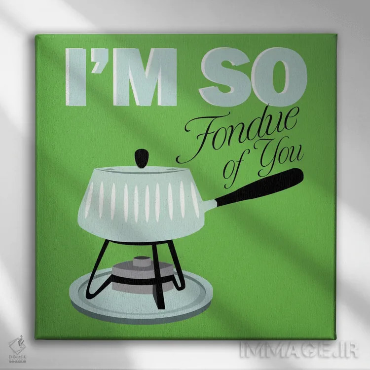 تابلو دکوراتیو عاشق توام اثر فایو بای فایو کالکتیو - نمای روبهرو روی دیوار