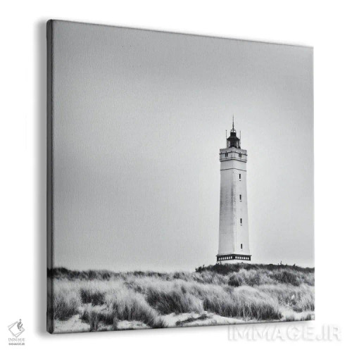 تابلو دکوراتیو فانوس دریایی سفید در دانمارک اثر کریم کارلا - نمای پرسپکتیو محصول