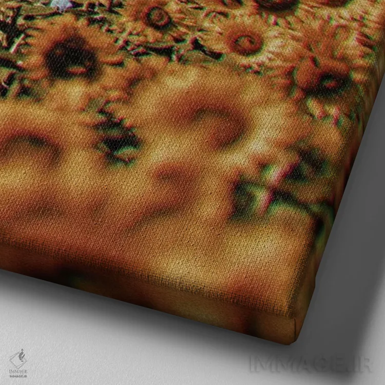 تابلو دکوراتیو بابت مزاحمت عذر می خواهم اثر کارن کانتوک - نمای نزدیک بافت بوم