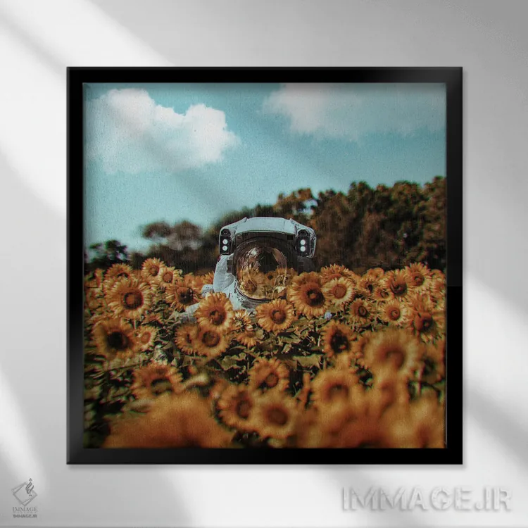 تابلو دکوراتیو بابت مزاحمت عذر می خواهم اثر کارن کانتوک - نمای قابدار مشکی