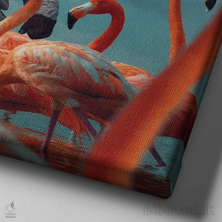 تابلو دکوراتیو روز بیست و چهارم اثر کارن کانتوک - نمای نزدیک بافت بوم