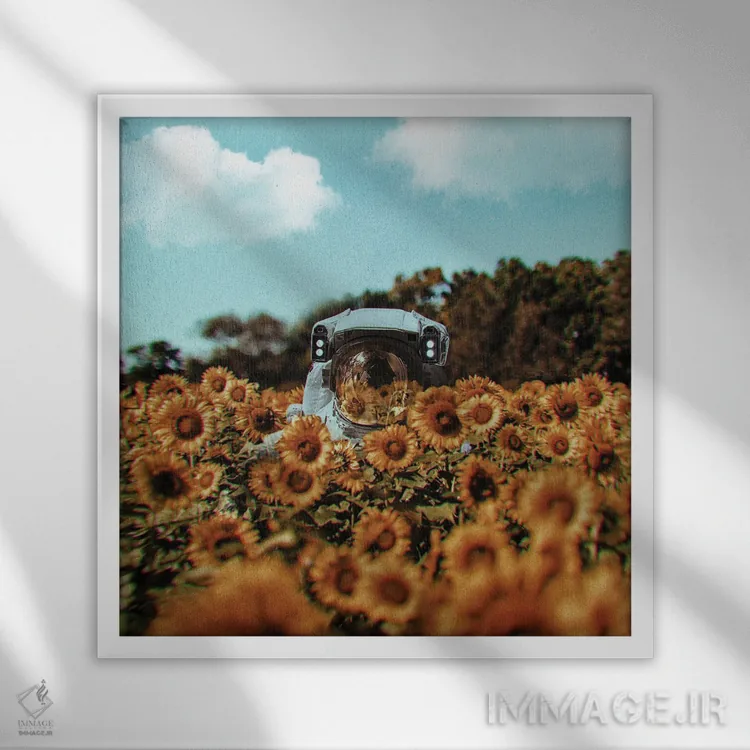 تابلو دکوراتیو بابت مزاحمت عذر می خواهم اثر کارن کانتوک - نمای قابدار سفید