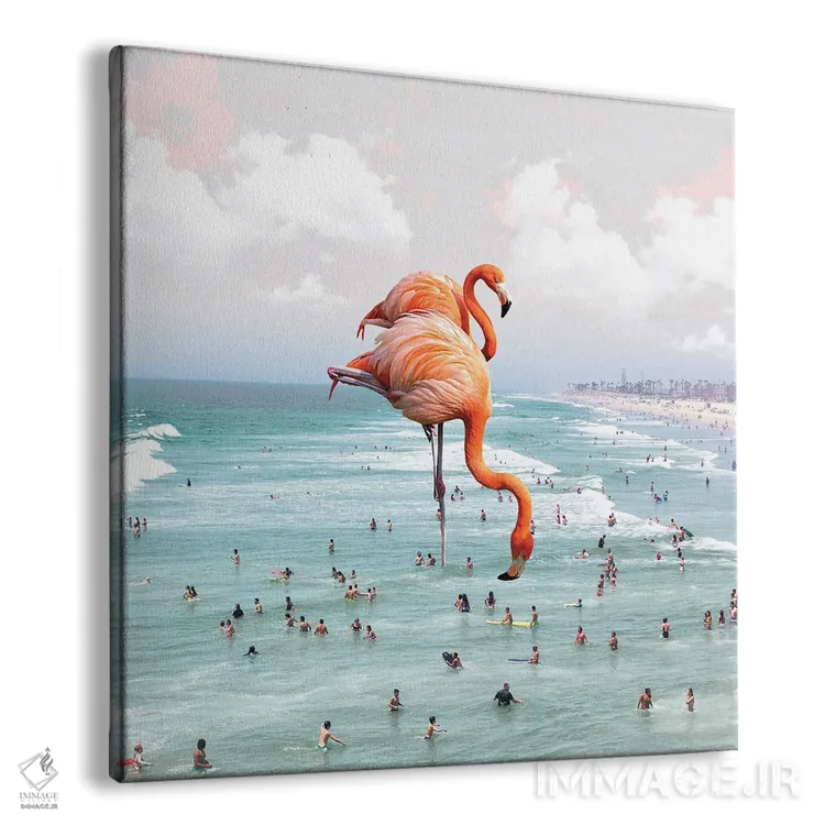 تابلو دکوراتیو پرسه زدن در ساحل اثر کارن کانتوک - نمای پرسپکتیو محصول