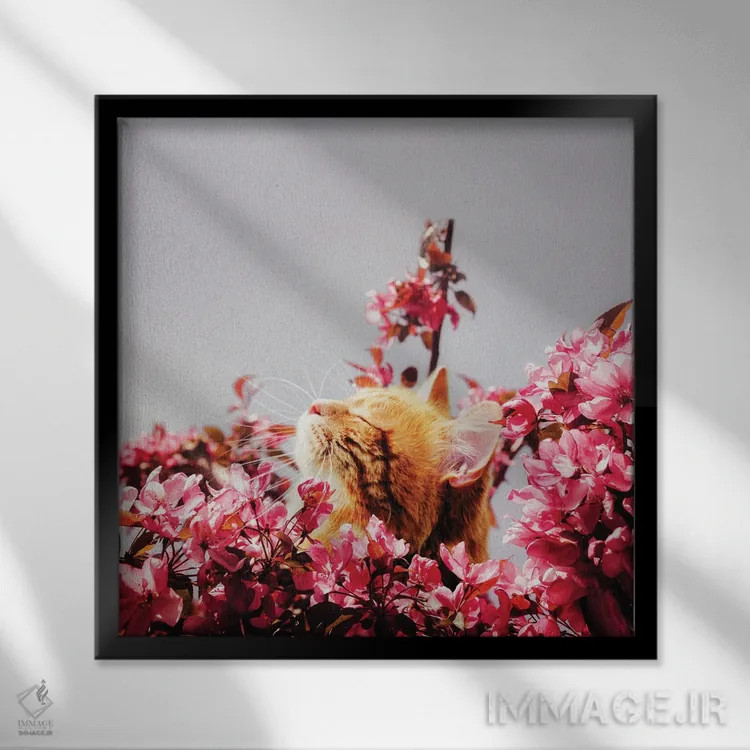 تابلو دکوراتیو امروز خیلی به تو فکر کردم اثر کارن کانتوک - نمای قابدار مشکی