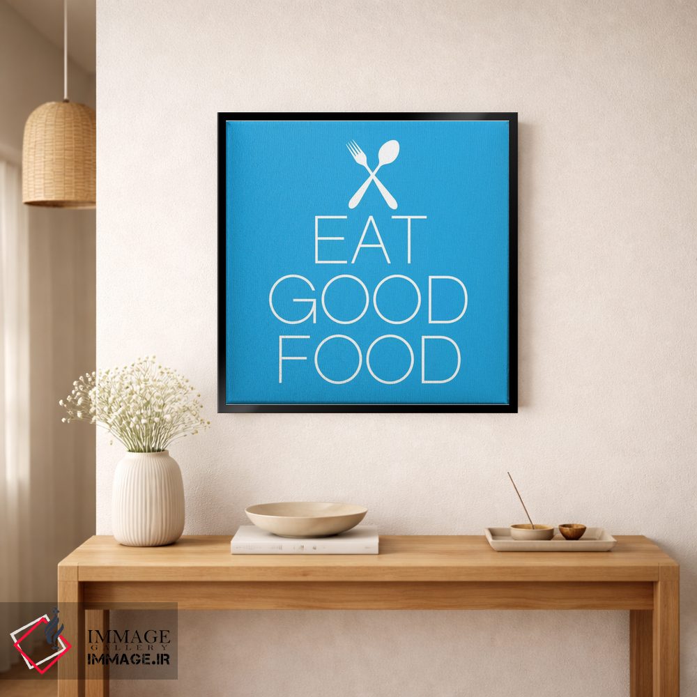 تابلو مینیمال غذای خوب بخور اثر فایو بای فایو کالکتیو - D2B
