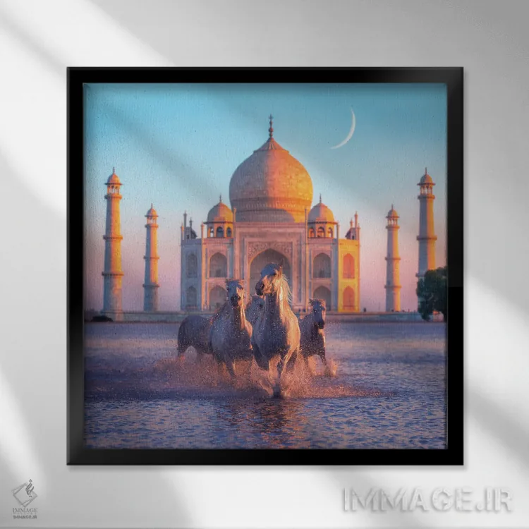 تابلو دکوراتیو India, فصل شفا، هند اثر کارن کانتوک - نمای قابدار مشکی