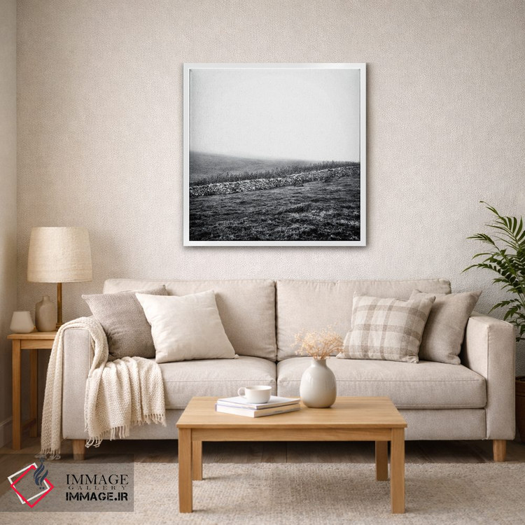 تابلو دکوراتیو خانه ای در مه اثر کریم کارلا - D2W