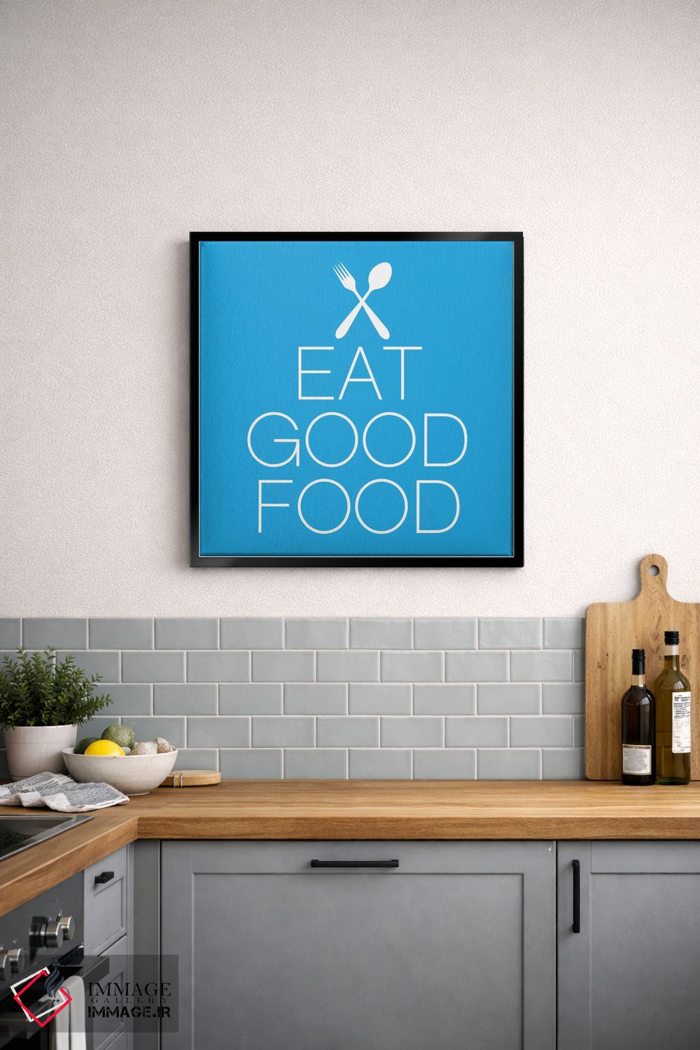 تابلو مینیمال غذای خوب بخور اثر فایو بای فایو کالکتیو - D6B