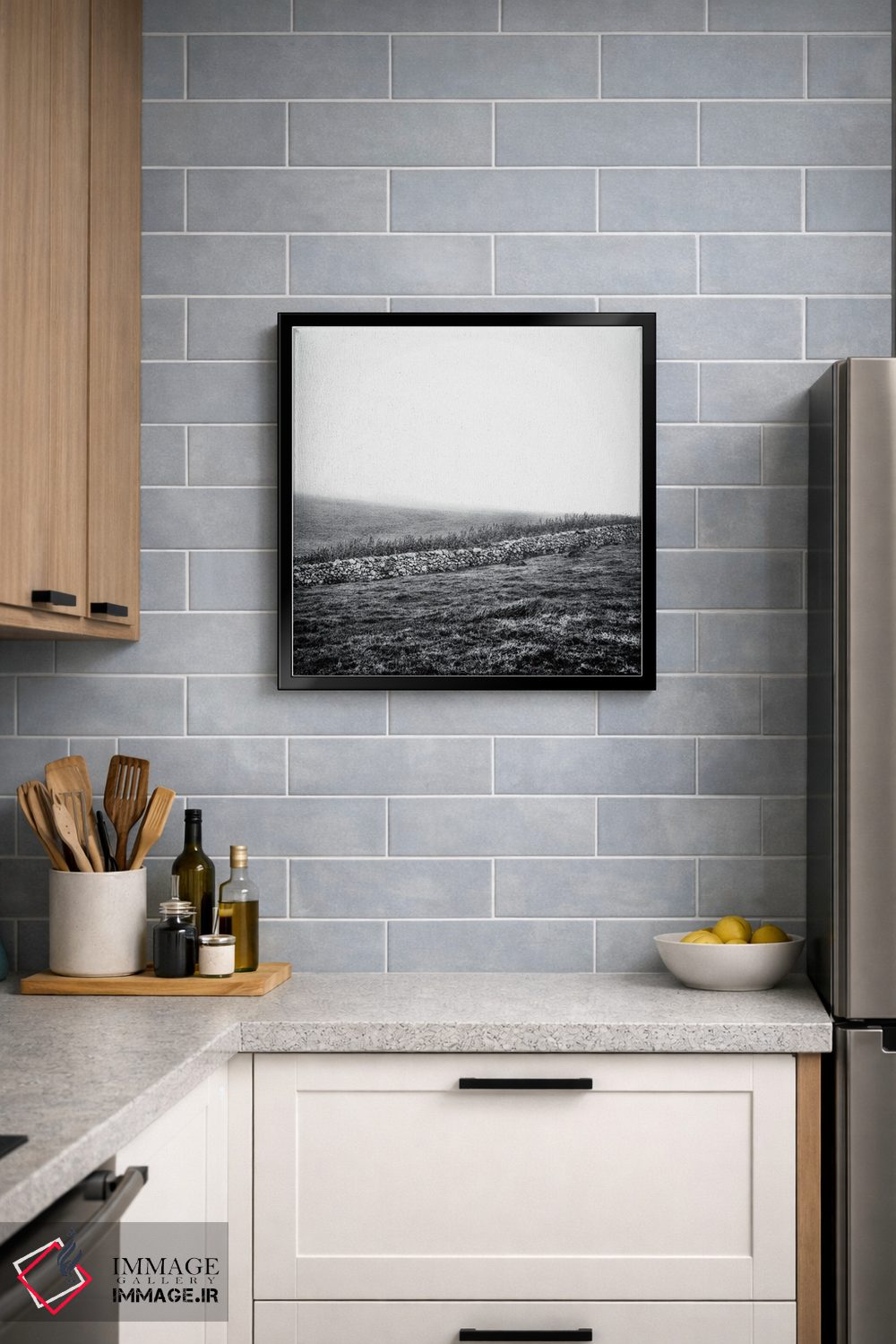 تابلو دکوراتیو خانه ای در مه اثر کریم کارلا - D5B