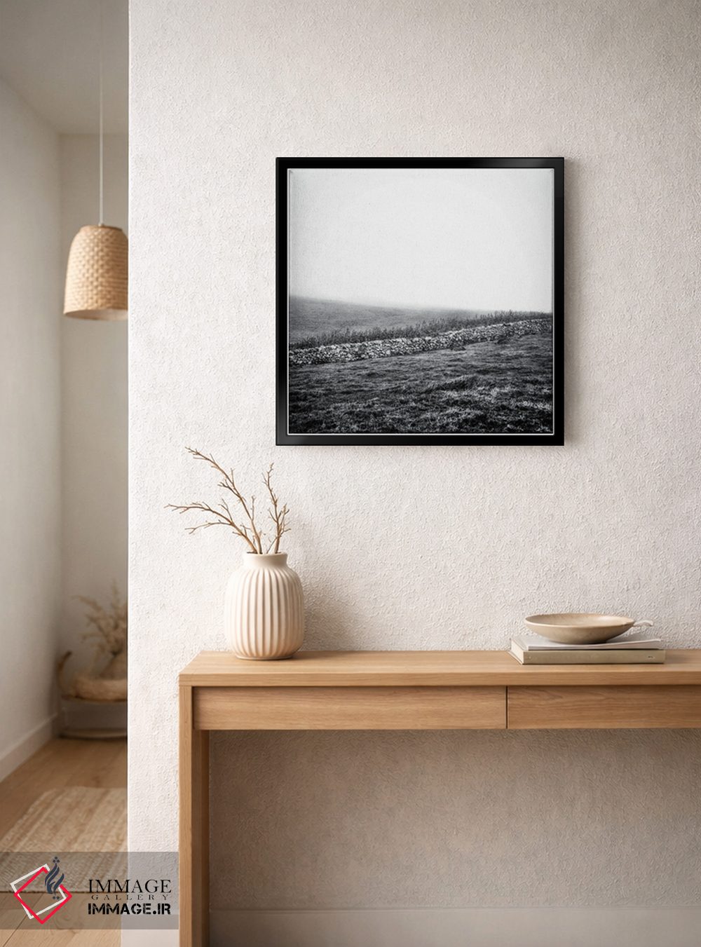 تابلو دکوراتیو خانه ای در مه اثر کریم کارلا - D4B