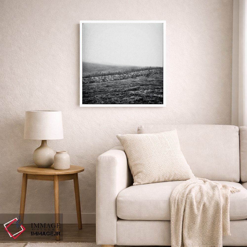 تابلو دکوراتیو خانه ای در مه اثر کریم کارلا - D6W