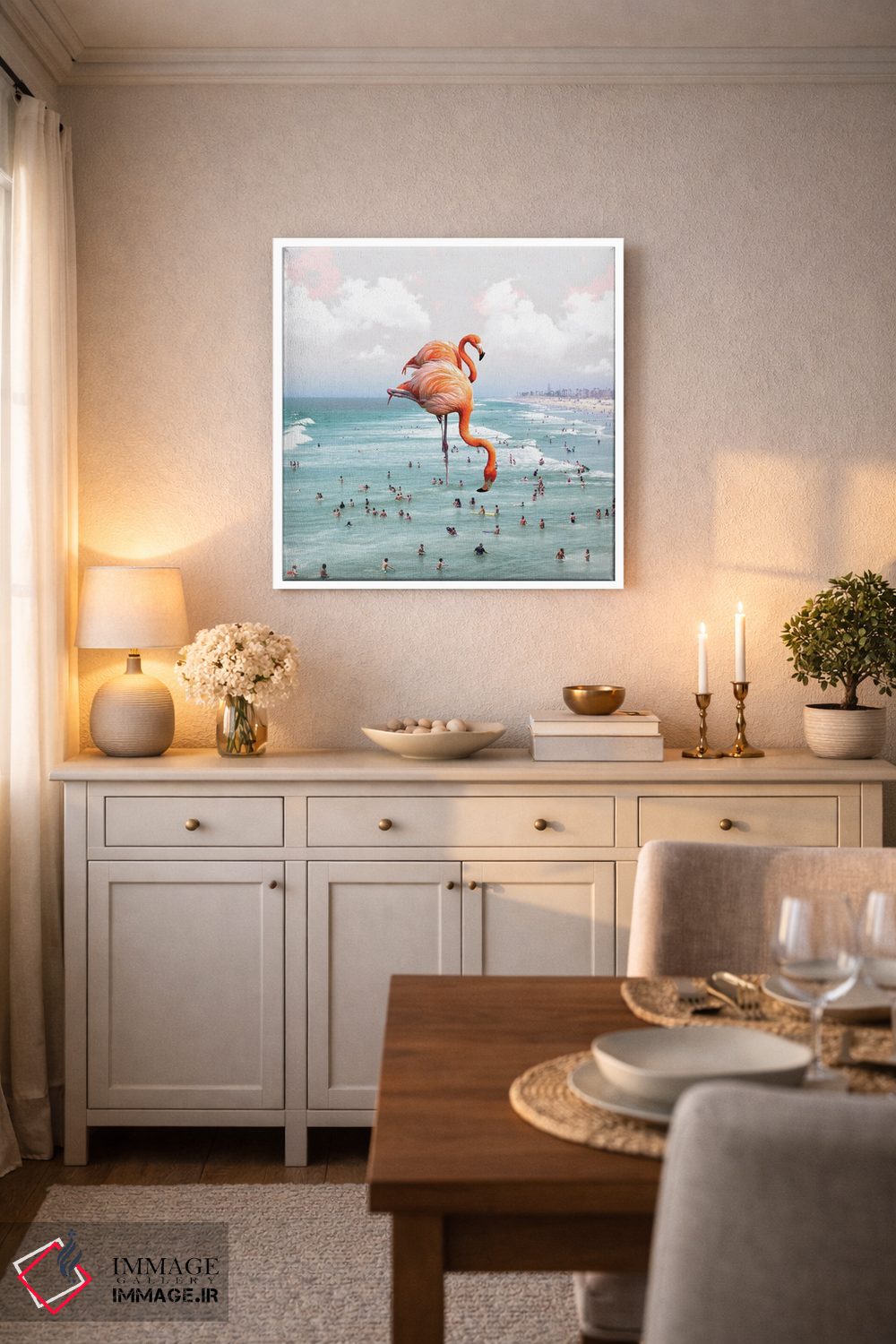 تابلو دکوراتیو پرسه زدن در ساحل اثر کارن کانتوک - D5W