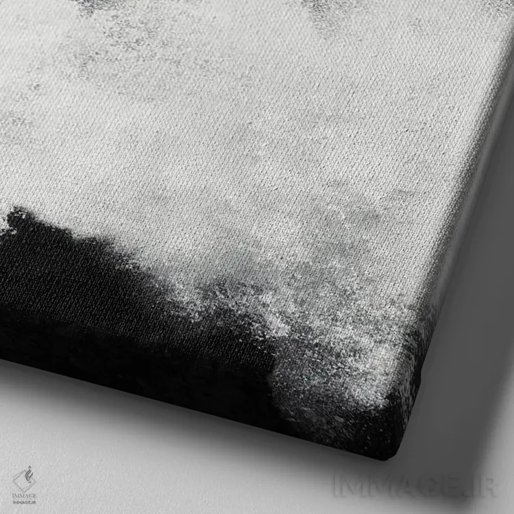 تابلو دکوراتیو موج های شکسته اثر کریم کارلا - نمای نزدیک بافت بوم