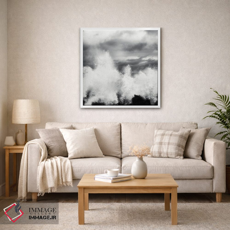 تابلو دکوراتیو موج های شکسته اثر کریم کارلا - D3W