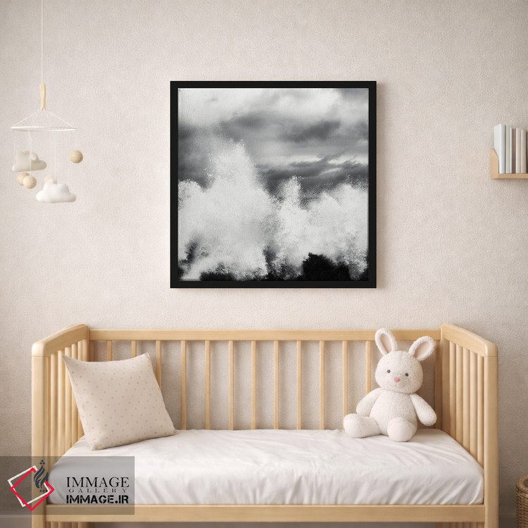 تابلو دکوراتیو موج های شکسته اثر کریم کارلا - D1B