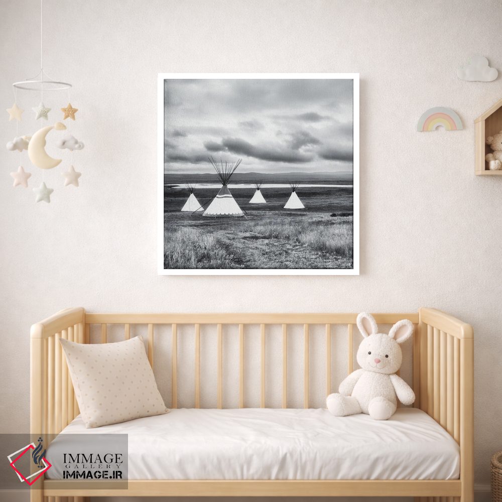 تابلو دکوراتیو چهار تیپی اثر کریم کارلا - D1W