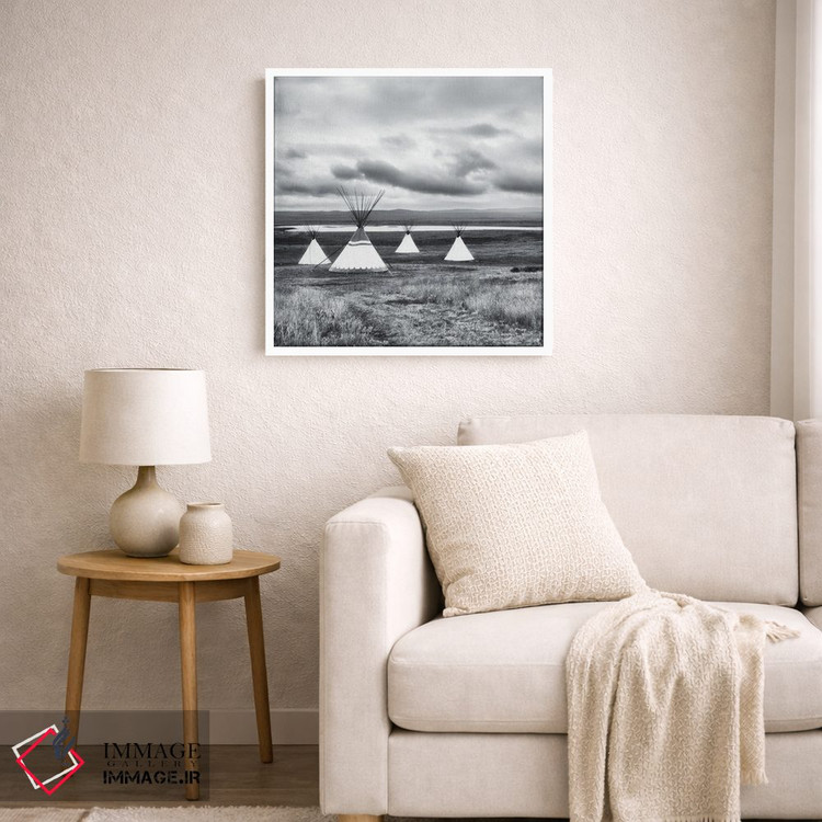 تابلو دکوراتیو چهار تیپی اثر کریم کارلا - D6W