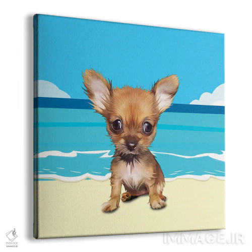 تابلو دکوراتیو چی واوا در ساحل اثر کیم کورینگا - نمای پرسپکتیو محصول