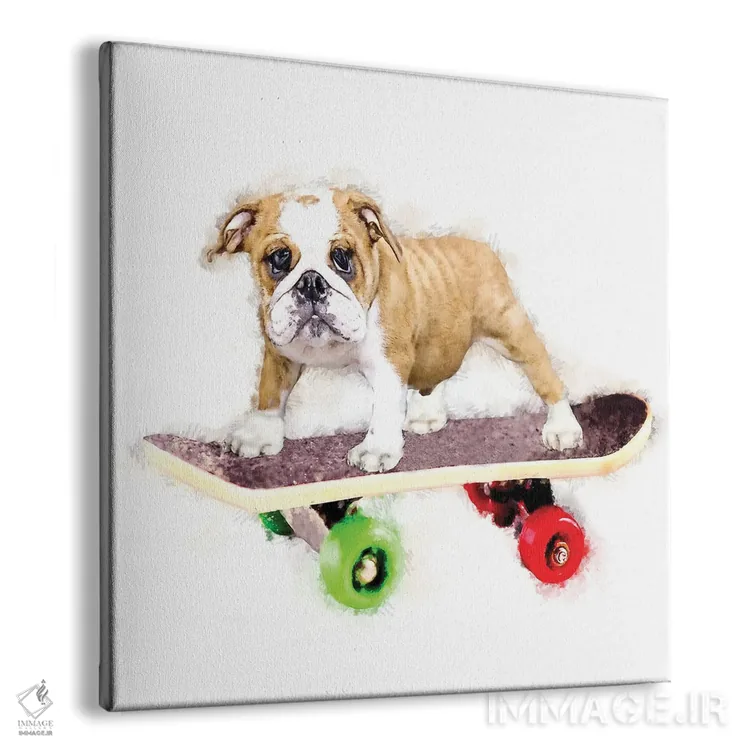 تابلو دکوراتیو گاو روی تخته اثر کیم کورینگا - نمای پرسپکتیو محصول