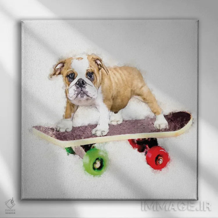 تابلو دکوراتیو گاو روی تخته اثر کیم کورینگا - نمای روبهرو روی دیوار