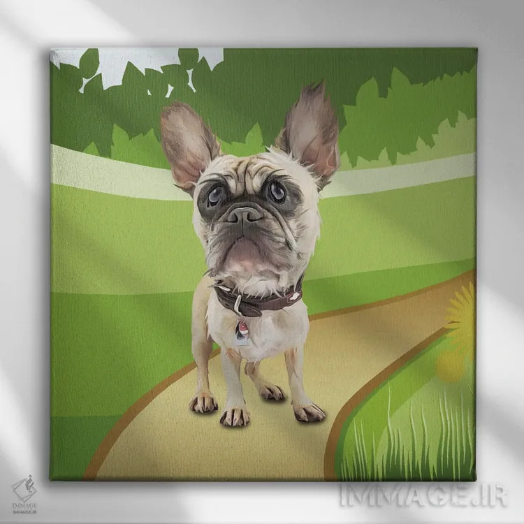 تابلو دکوراتیو گودال آرام اثر کیم کورینگا - نمای روبهرو روی دیوار