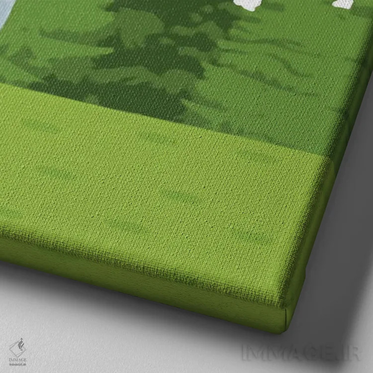 تابلو دکوراتیو بیگل جنگلی اثر کیم کورینگا - نمای نزدیک بافت بوم