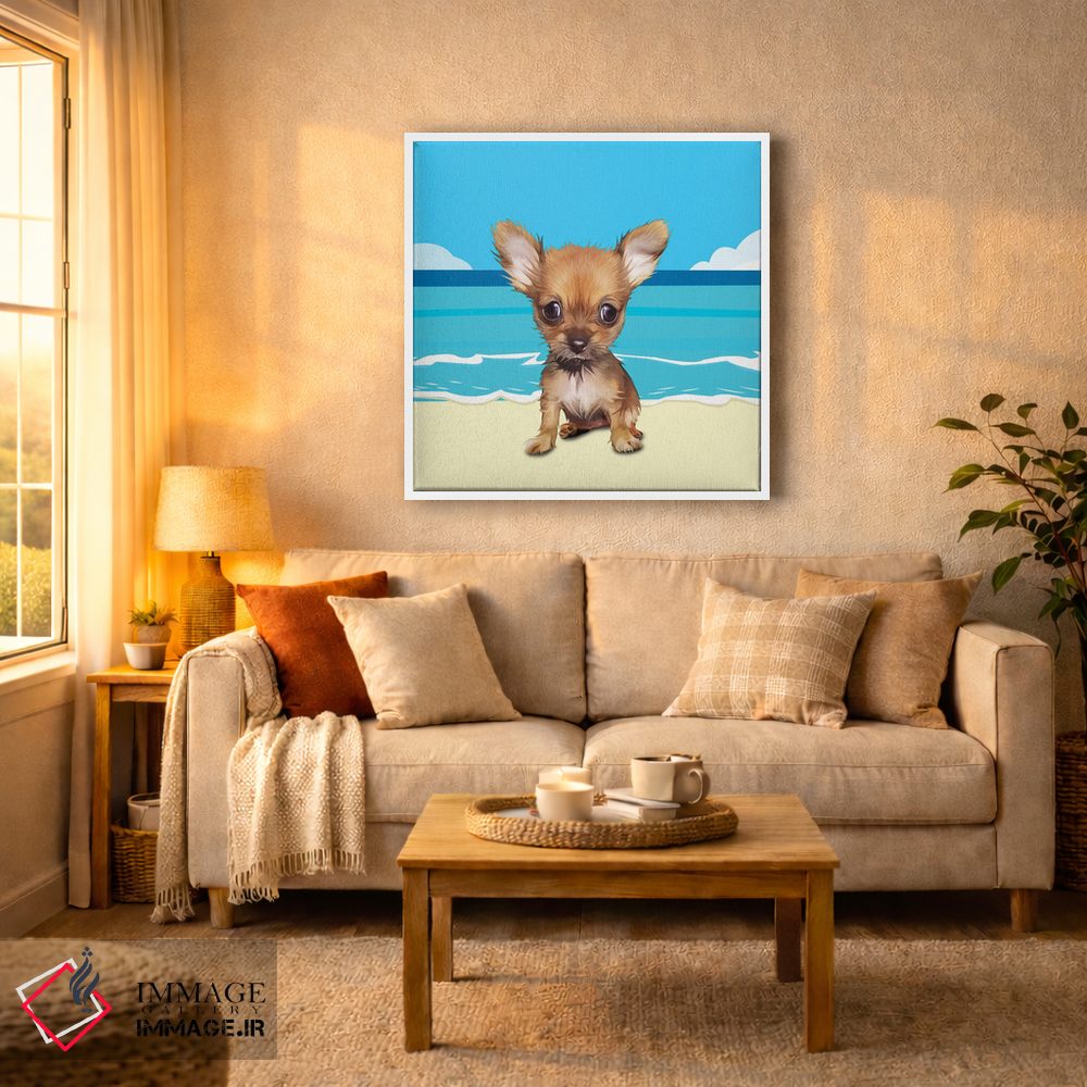 تابلو دکوراتیو چی واوا در ساحل اثر کیم کورینگا - D4W