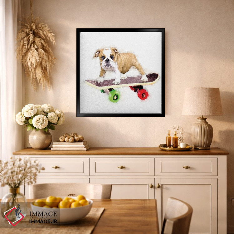 تابلو دکوراتیو گاو روی تخته اثر کیم کورینگا - D1B