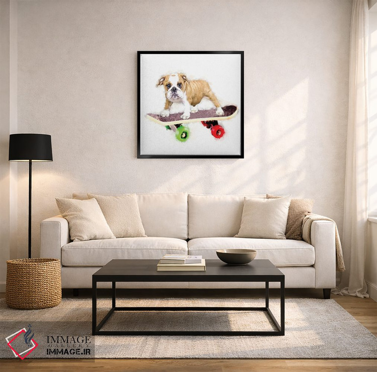 تابلو دکوراتیو گاو روی تخته اثر کیم کورینگا - D4B