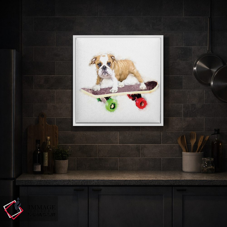 تابلو دکوراتیو گاو روی تخته اثر کیم کورینگا - D3W