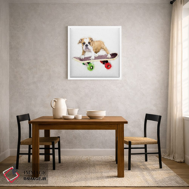 تابلو دکوراتیو گاو روی تخته اثر کیم کورینگا - D2W