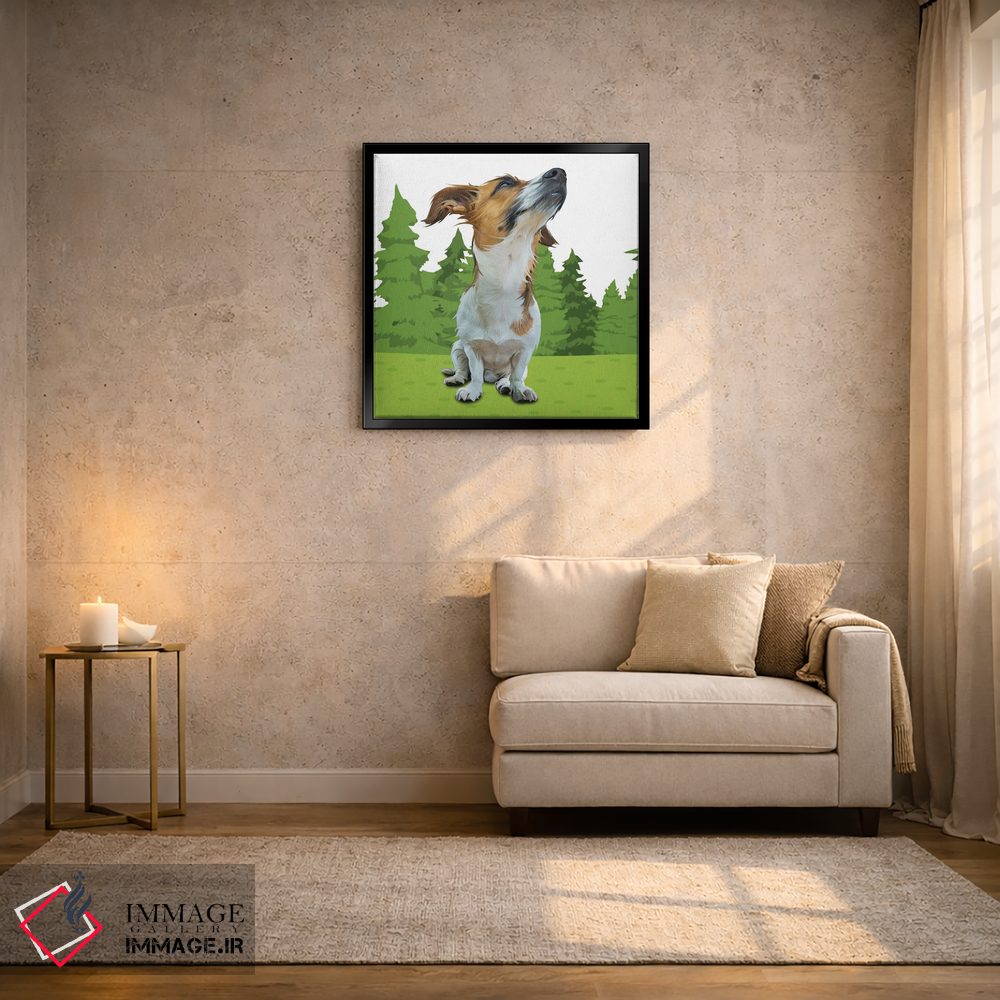 تابلو دکوراتیو بیگل جنگلی اثر کیم کورینگا - D3B
