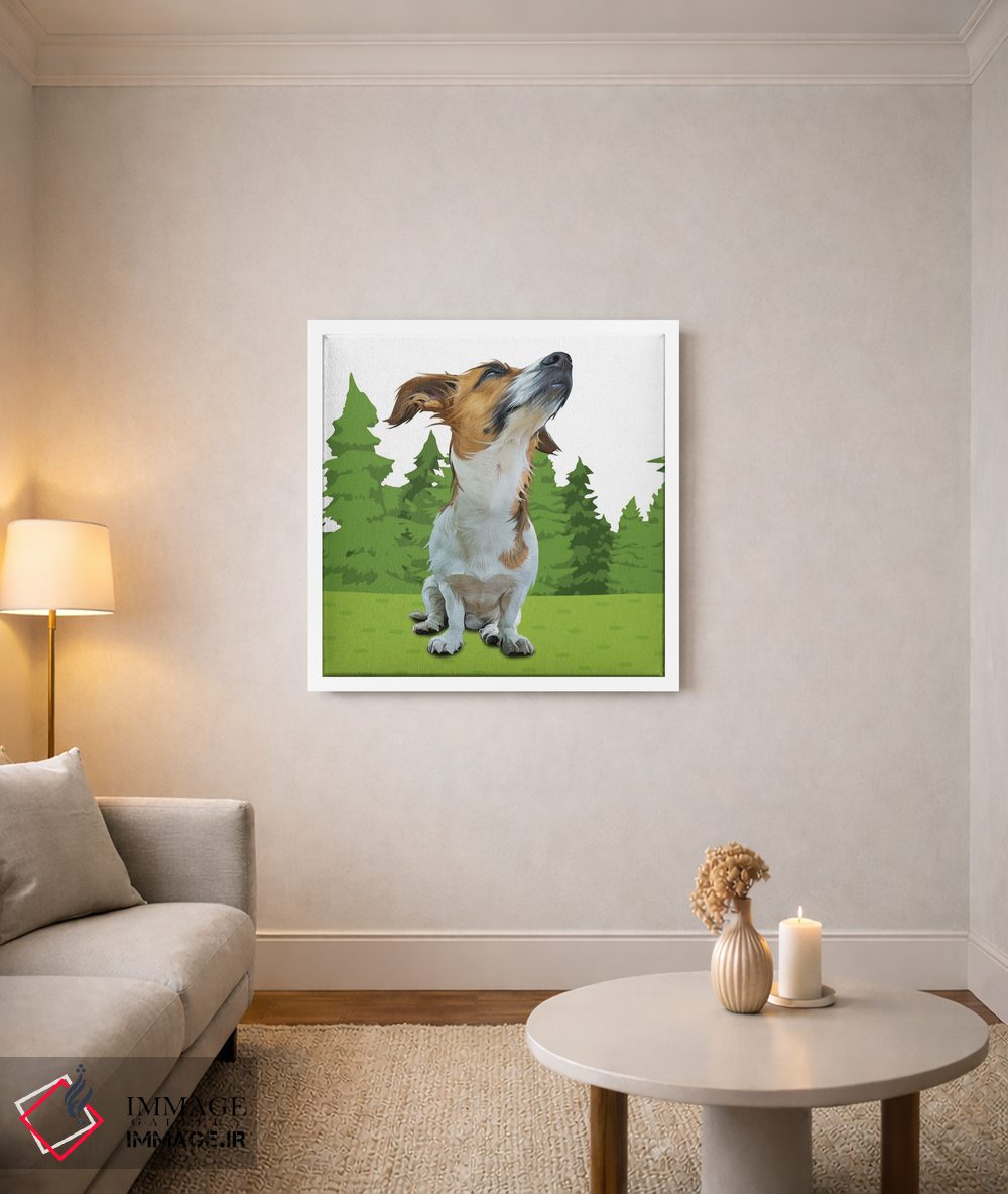 تابلو دکوراتیو بیگل جنگلی اثر کیم کورینگا - D2W