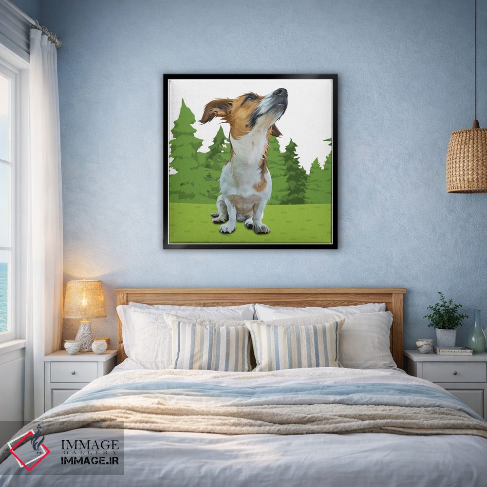 تابلو دکوراتیو بیگل جنگلی اثر کیم کورینگا - D5B